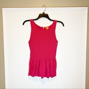 Women's Joe Fresh Sleeveless Peplum Blouse - L